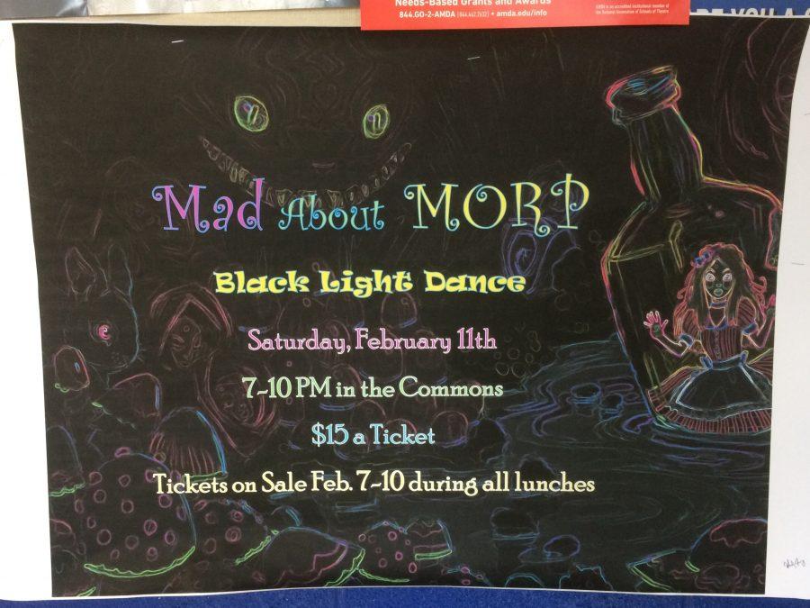 A Morp promotional poster located at the third floor’s information station, made by Student Council. 
