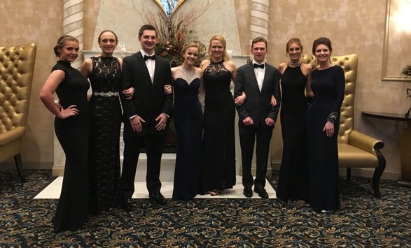 The senior class of John Paul the II Polish School were dressed up and ready to go to prom. (Photo courtesy of Alicia Lichacz)