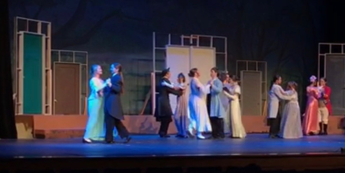The Drama Department’s “Pride and Prejudice” had a dress rehearsal two days before the opening night.