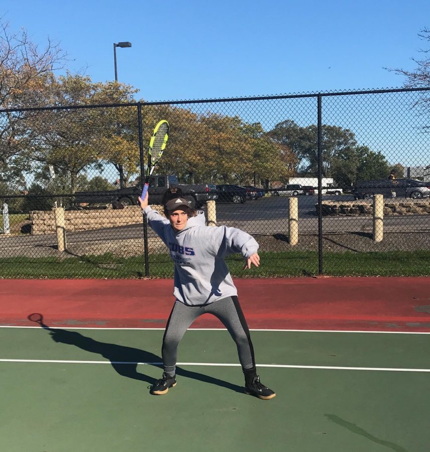 Horky prepares for her match at state by getting some extra practice the day before she, O’Brien, and Lopykinski made their way to Palatine High School. The both girls on the doubles team practice individually before pairing back up to practice together. 
