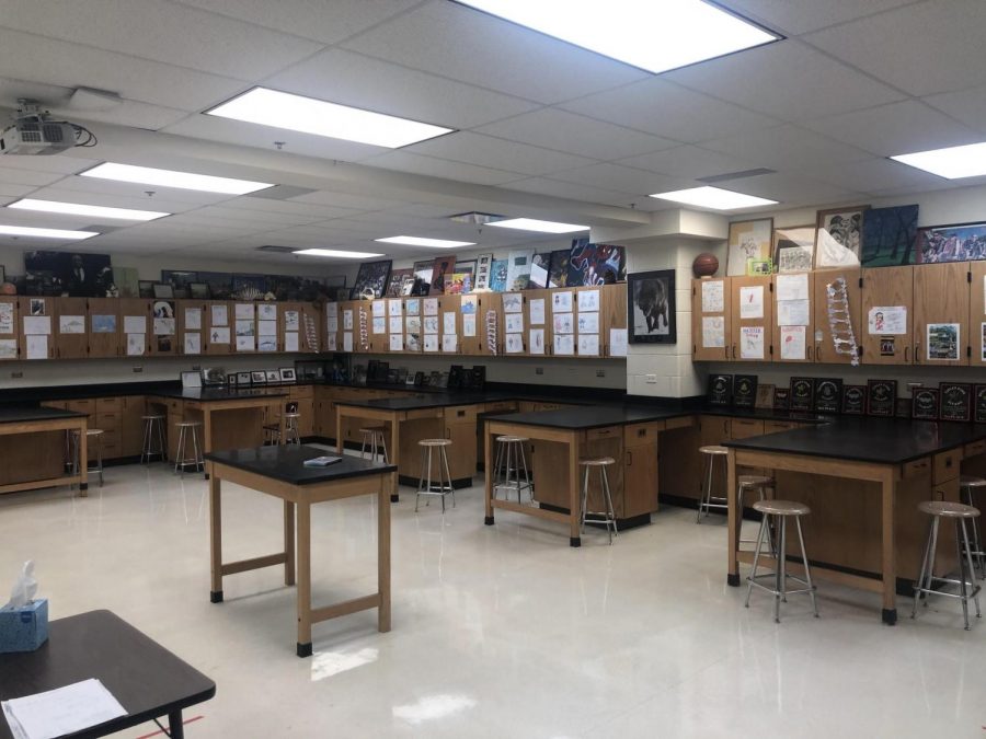 Many students interested in science have taken a class in Mr. 
Plotke’s room. These students have the opportunity to join science club to fulfill their science passion. 
