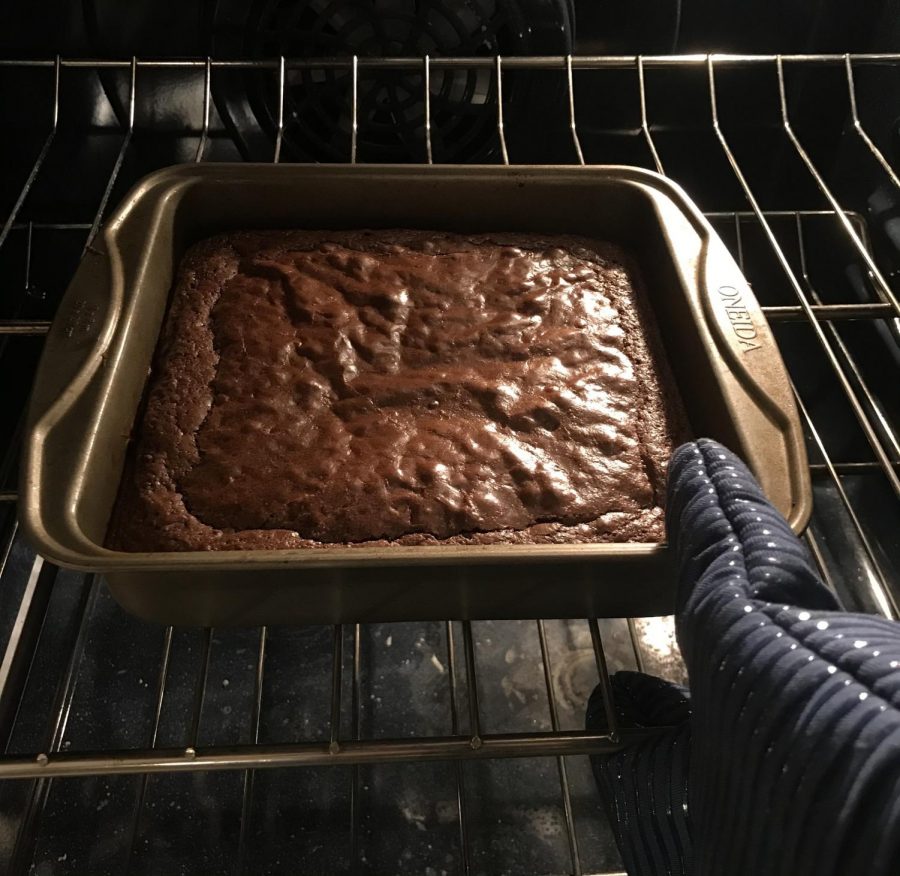 I was impressed by how well the brownies rose as I was taking them out of the oven. I was pleasantly surprised with the final product. “The texture is perfect,” I thought. “I hope it tastes as good as it looks.” 