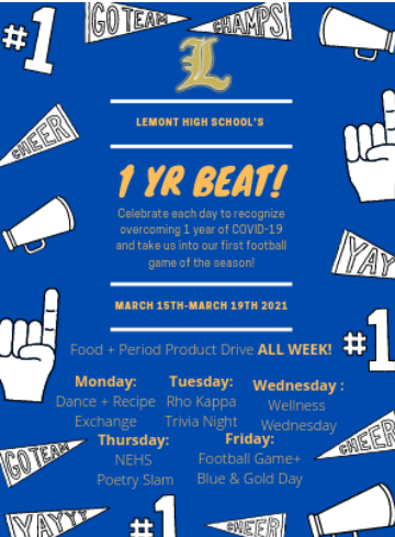 LHS is putting together a virtual week to celebrate the one-year anniversary of COVID-19. 