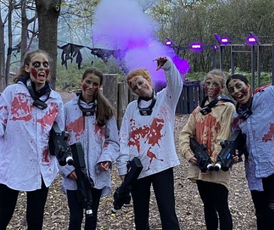 NHS volunteers add a great amount to the experience, posing as your greatest enemy in the arena - zombies. 