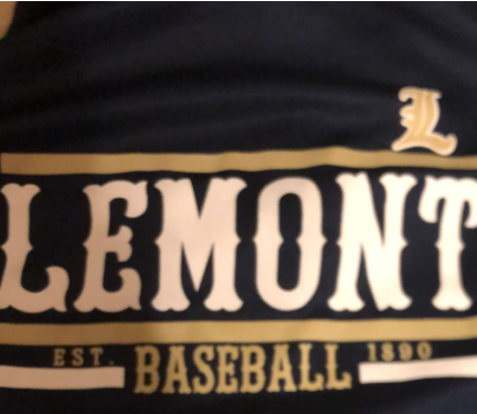 Lemont Baseball Logo. Lemont Baseball was established in 1890, it is very popular in high school.