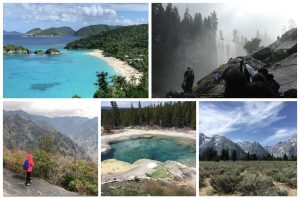A collage of several National Parks