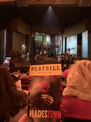 Hadestown is showing at the Walter Kerr Theater on Broadway, a venue that holds 975 people. 