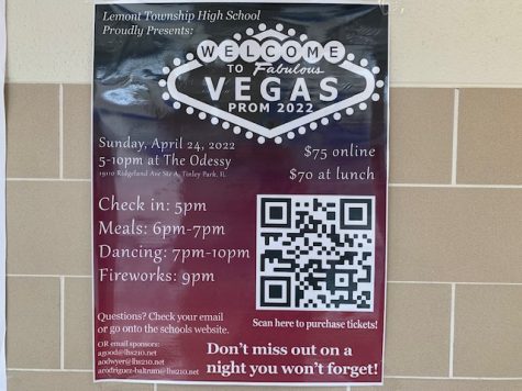 With prom just around the corner, these informational posters around the school give students the update they need to prepare for the dance. 