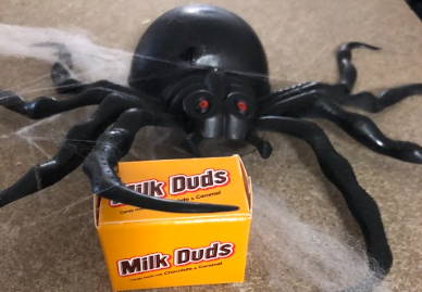 Milk Duds: take them or leave them, and dont let the spiders steal them.