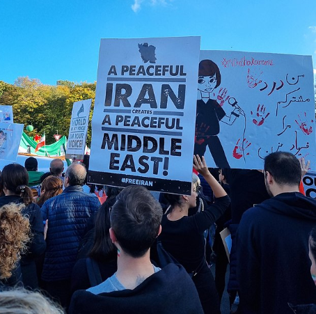 All over the world protests have surged regarding the violence seen in Iran. 