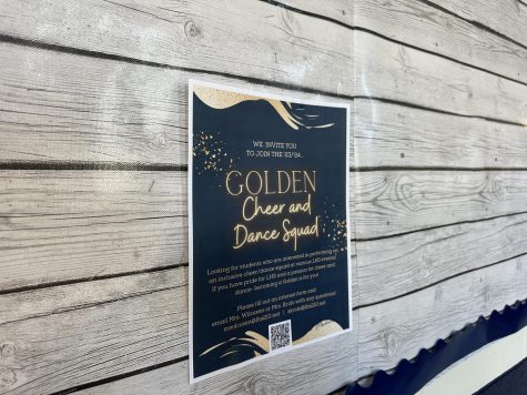 Support the school and show your spirit by signing up for Golden Cheer and Dance Squad now. 