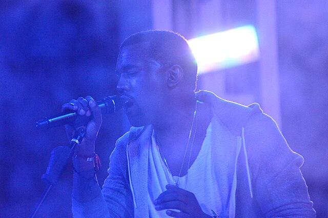 Kanye performs at the Museum of Modern Art’s annual Party in the Garden benefit. 
