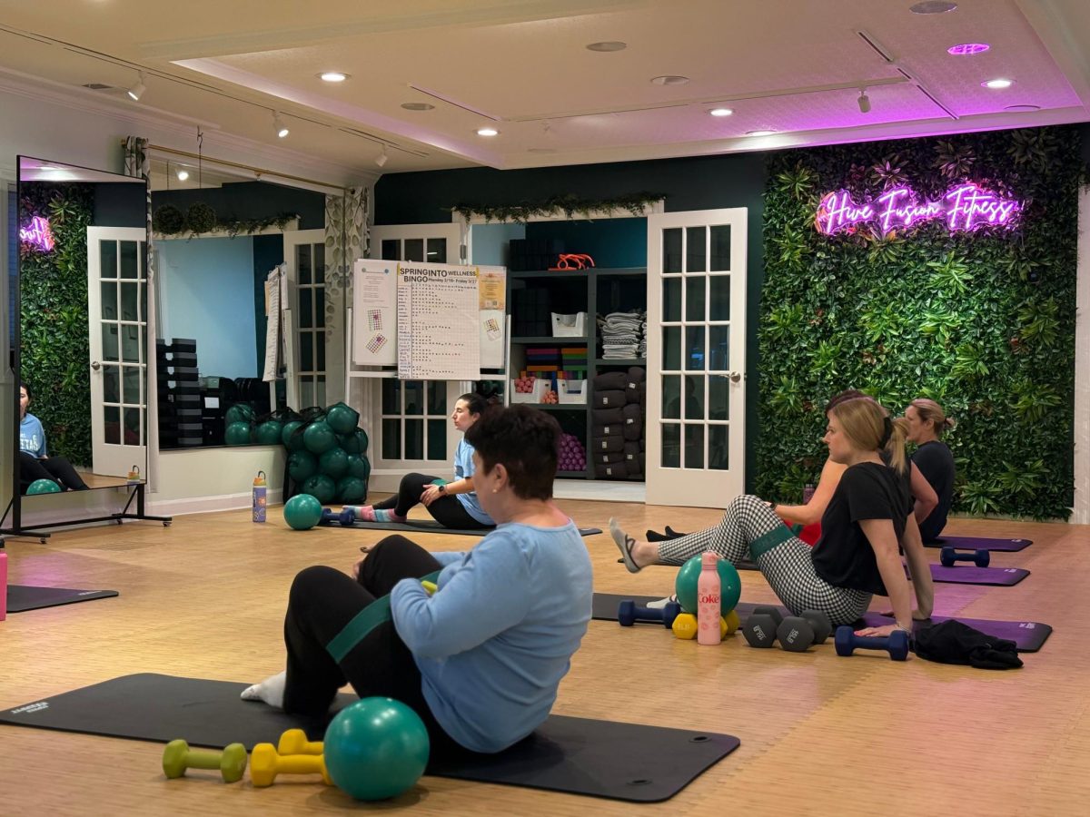 Hive Fusion Fitness members feel the burn during their weekly lower body build class in the studio. 